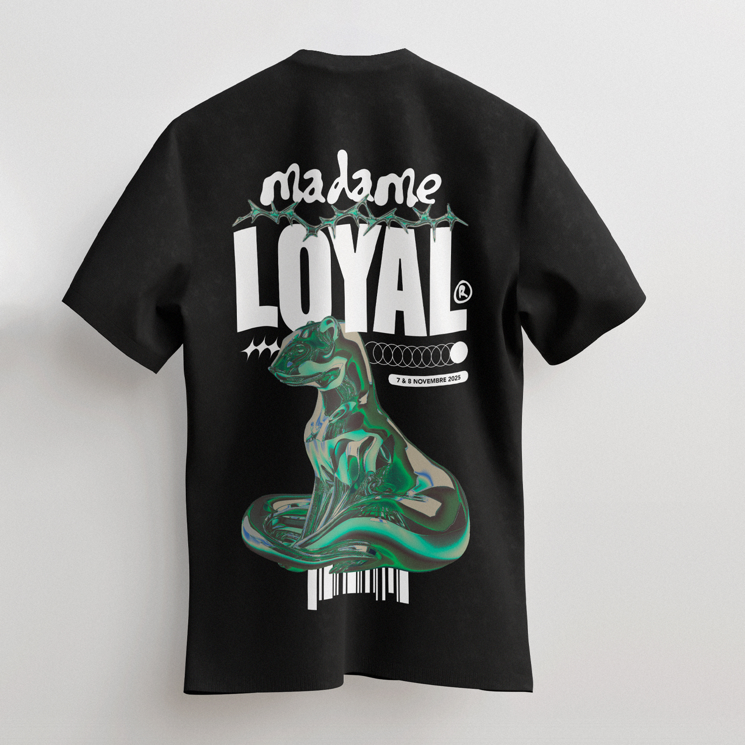 On créé notre propre merch pour le festival Madame Loyal